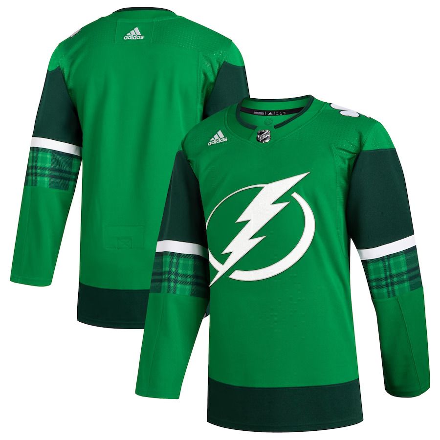Men Tampa Bay Lightning adidas Kelly Green 2023 St Patricks Day Primegreen Authentic NHL Jersey